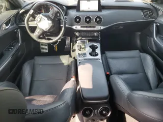 2020 Kia Stinger GT1 with VIN KNAE45LC8L6080384, listed as a Copart auction lot 74575904 with 61,958 mi miles and Salvage Title. Bid and sale history available at DreamBid. Image 8.