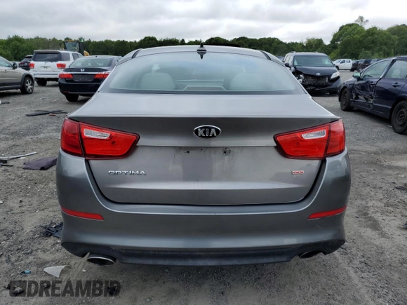 2015 Kia Optima LX with VIN 5XXGM4A76FG515579, listed as a Copart auction lot 60132045 with 156,043 mi miles and Clean title. Bid and sale history available at DreamBid. Image 6.