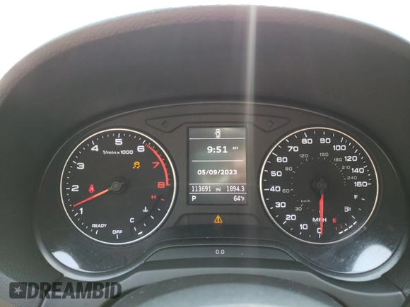 2016 Audi A3 1.8T Premium with VIN WAUA7GFF7G1099938, listed as a Copart auction lot 50605253 with 113,691 mi miles. Bid and sale history available at carsss.com. Image 9.
