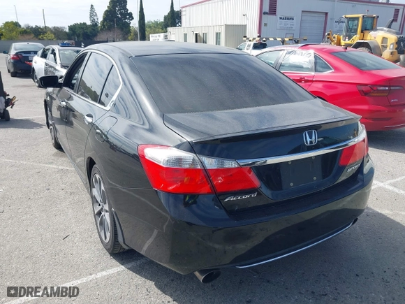 2014 Honda Accord Sedan Sport with VIN 1HGCR2F59EA248199, listed as a IAAI auction lot 41789394 with 93,837 mi miles. Bid and sale history available at carsss.com. Image 3.