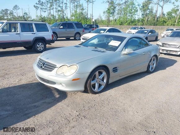 2003 Mercedes-Benz SL-Class with VIN WDBSK75F53F010905, listed as a IAAI auction lot 41998993 with 1 mi miles. Bid and sale history available at carsss.com. Image 17.