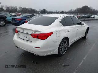 2017 Infiniti Q50 2.0t with VIN JN1CV7AP0HM641062, listed as a IAAI auction lot 41380194 with 114,813 mi miles and . Bid and sale history available at DreamBid. Image 4.