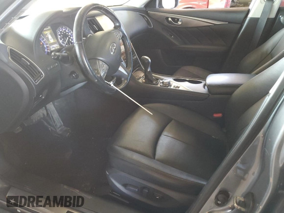 2016 Infiniti Q50 with VIN JN1EV7AR9GM346048, listed as a Copart auction lot 54362715 with 120,799 mi miles and Salvage Title. Bid and sale history available at DreamBid. Image 7.