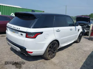 2021 Land Rover Range Rover Sport HST with VIN SALWS2RU3MA753438, listed as a IAAI auction lot 40206318 with 48,222 mi miles. Bid and sale history available at carsss.com. Image 4.