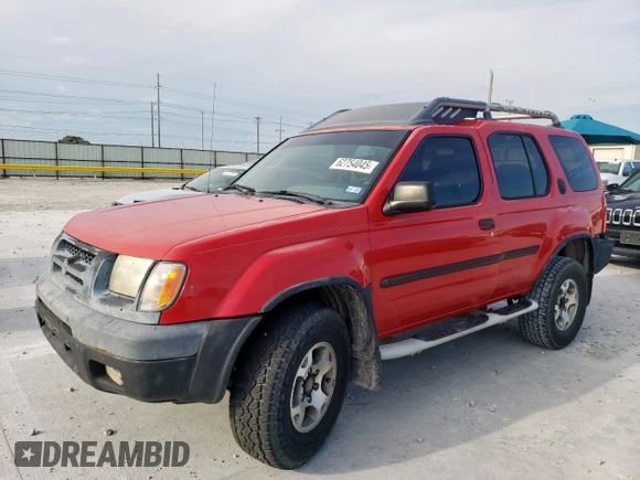 2001 Nissan Xterra XE with VIN 5N1ED28T81C514582, listed as a Copart auction lot 62754045 with 179,565 mi miles and Salvage title. Bid and sale history available at DreamBid. Image 1.