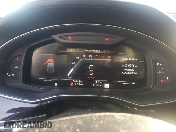 2020 Audi SQ7 z VIN WA1AWAF7XLD012144, wystawiony jako Copart lot #85508274 z przebiegiem 74 642 mil mil oraz Szkoda całkowita • Salvage title. Historia ofert i sprzedaży dostępna na DreamBid. Obrazek 9.