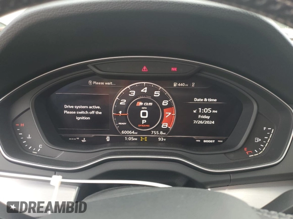 2018 Audi SQ5 Prestige with VIN WA1C4AFY4J2101014, listed as a Copart auction lot 65063764 with 60,064 mi miles and Salvage Title. Bid and sale history available at DreamBid. Image 9.