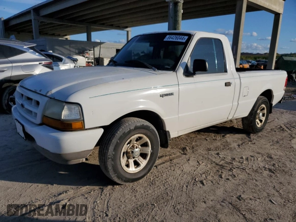 2000 Ford Ranger XL with VIN 1FTYR10V6YPA76738, listed as a Copart auction lot 86426044 with 142,452 mi miles and Clean Title. Bid and sale history available at carsss.com. Image 1.