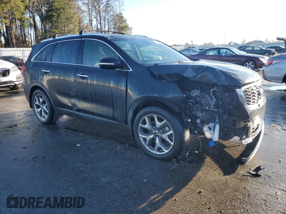 2019 Kia Sorento EX Sport V6 with VIN 5XYPH4A52KG609919, listed as a Copart auction lot 42427105 with 92,308 mi miles and Salvage Title. Bid and sale history available at carsss.com. Image 4.