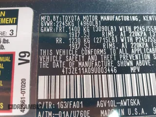 2009 Toyota Venza с VIN 4T3ZE11A09U003446, выставлен на аукционе IAAI как лот 41948337 с пробегом 132 264 миль миль и . История ставок и продаж доступна на DreamBid. Изображение 9.