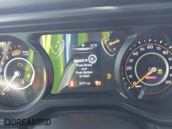 2024 Jeep Wrangler Sport S with VIN 1C4PJXDG7RW325735, listed as a IAAI auction lot 41309348 with 3,577 mi miles and . Bid and sale history available at DreamBid. Image 7.