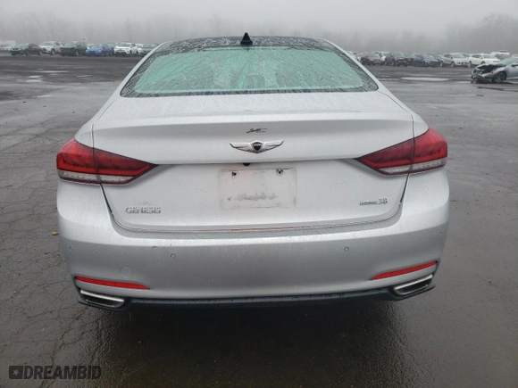 2015 Hyundai Genesis 3.8L with VIN KMHGN4JE7FU098071, listed as a Copart auction lot 50898105 with 87,415 mi miles and Salvage Title. Bid and sale history available at carsss.com. Image 6.