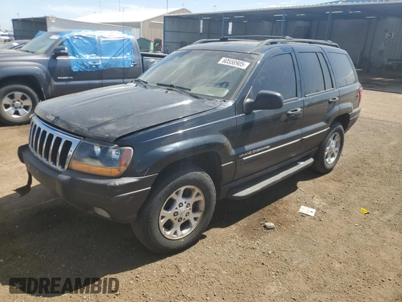 2000 Jeep Grand Cherokee Laredo z VIN 1J4GW48N0YC210235, wystawiony jako Copart lot #60558905 z przebiegiem 131 108 mil mil oraz Szkoda całkowita • Salvage title. Historia ofert i sprzedaży dostępna na DreamBid. Obrazek 1.