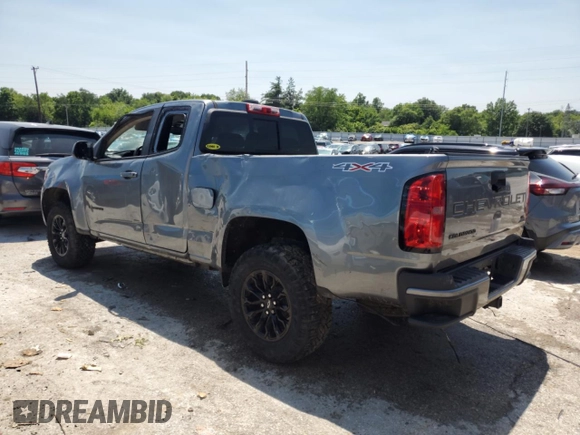 2022 Chevrolet Colorado 4WD LT with VIN 1GCHTCEN7N1108505, listed as a Copart auction lot 58695385 with 10,565 mi miles and Salvage title. Bid and sale history available at DreamBid. Image 2.