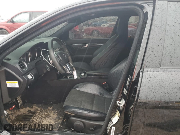 2012 Mercedes-Benz C 63 AMG with VIN WDDGF7HBXCA652494, listed as a Copart auction lot 47429705 with 133,161 mi miles and Salvage Title. Bid and sale history available at carsss.com. Image 7.