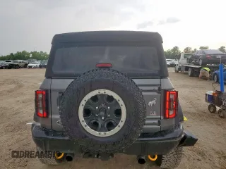 2022 Ford Bronco with VIN 1FMEE5DP7NLB74287, listed as a Copart auction lot 58905275 with 17,326 mi miles and Salvage title. Bid and sale history available at DreamBid. Image 6.