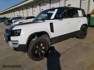 2020 Land Rover Defender SE with VIN SALEP7EU2L2016546, listed as a Copart auction lot 50998654 with 45,672 mi miles and Salvage Title. Bid and sale history available at carsss.com. Image 1.
