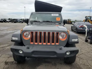 2019 Jeep Wrangler Unlimited Sport S with VIN 1C4HJXDG4KW621287, listed as a Copart auction lot 63123175 with 86,412 mi miles and Salvage title. Bid and sale history available at DreamBid. Image 5.
