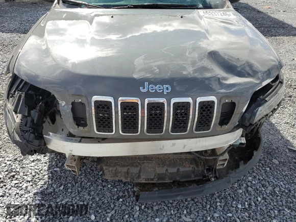 2021 Jeep Cherokee Latitude Lux with VIN 1C4PJLMX8MD144043, listed as a Copart auction lot 45337245 with 27,582 mi miles and Salvage Title. Bid and sale history available at carsss.com. Image 13.