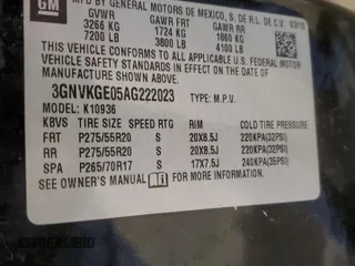 2010 Chevrolet Avalanche LTZ with VIN 3GNVKGE05AG222023, listed as a Copart auction lot 73766424 with 146,595 mi miles and Clean Title. Bid and sale history available at carsss.com. Image 12.