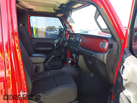 2020 Jeep Wrangler Unlimited Rubicon with VIN 1C4HJXFG2LW214874, listed as a IAAI auction lot 41679397 with 66,294 mi miles and . Bid and sale history available at DreamBid. Image 5.