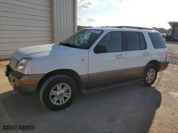 2004 Mercury Mountaineer with VIN 4M2ZU66K74UJ15419, listed as a Copart auction lot 68126214 with 190,460 mi miles and Clean Title. Bid and sale history available at carsss.com. Image 1.