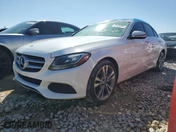 2018 Mercedes-Benz C with VIN 55SWF4JB6JU246892, listed as a Copart auction lot 48418205 with Not Provided miles and Salvage Title. Bid and sale history available at carsss.com. Image 1.