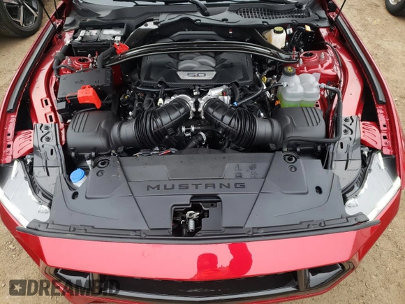 2024 Ford Mustang GT Premium with VIN 1FAGP8FF8R5108165, listed as a Copart auction lot 43248194 with 33 mi miles and Salvage title. Bid and sale history available at DreamBid. Image 11.