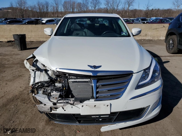2013 Hyundai Genesis 5.0L R-Spec with VIN KMHGC4DH3DU221373, listed as a Copart auction lot 48505575 with 33,029 mi miles and Salvage Title. Bid and sale history available at carsss.com. Image 5.