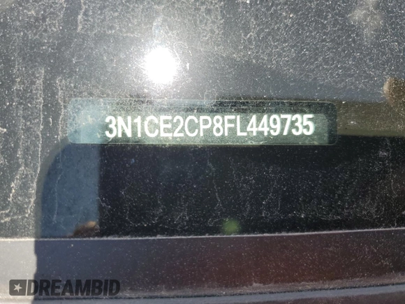 2015 Nissan Note SV with VIN 3N1CE2CP8FL449735, listed as a Copart auction lot 52775795 with 147,859 mi miles and Salvage Title. Bid and sale history available at DreamBid. Image 12.