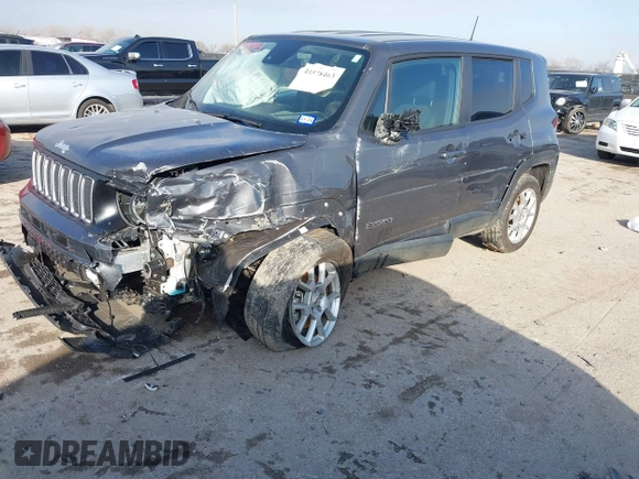 2023 Jeep Renegade Latitude with VIN ZACNJDB12PPP60061, listed as a IAAI auction lot 41578463 with 21,376 mi miles and . Bid and sale history available at DreamBid. Image 2.