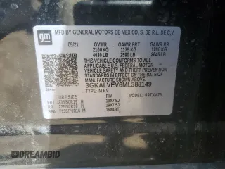 2021 GMC Terrain SLT с VIN 3GKALVEV6ML388149, выставлен на аукционе Copart как лот 55681285 с пробегом 44 773 миль миль и Списание • Salvage title. История ставок и продаж доступна на DreamBid. Изображение 13.