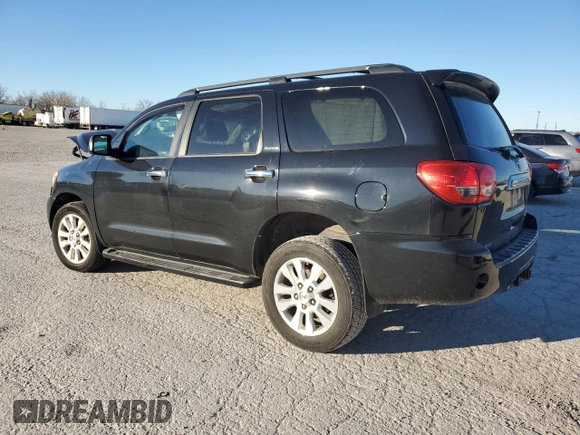 2014 Toyota Sequoia Platinum with VIN 5TDDW5G19ES092354, listed as a Copart auction lot 81372774 with 0 mi miles and Salvage Title. Bid and sale history available at carsss.com. Image 2.