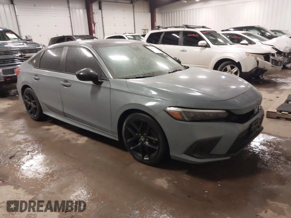 2022 Honda Civic Sedan Sport with VIN 2HGFE2F53NH552610, listed as a IAAI auction lot 41650944 with 61,960 mi miles. Bid and sale history available at carsss.com. Image 1.