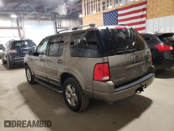2003 Ford Explorer Limited с VIN 1FMZU75K43UC24704, выставлен на аукционе Copart как лот 58601065 с пробегом 104 772 миль миль и Чистый • Clean title. История ставок и продаж доступна на DreamBid. Изображение 2.