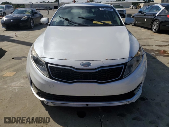 2013 Kia Optima Hybrid LX with VIN KNAGM4ADXD5043617, listed as a Copart auction lot 73847634 with 0 mi miles and Salvage Title. Bid and sale history available at carsss.com. Image 5.