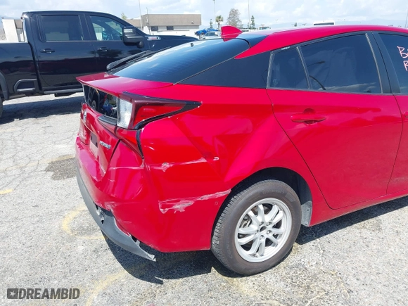 2020 Toyota Prius L Eco with VIN JTDKARFU0L3109596, listed as a IAAI auction lot 41950366 with 1 mi miles. Bid and sale history available at carsss.com. Image 17.