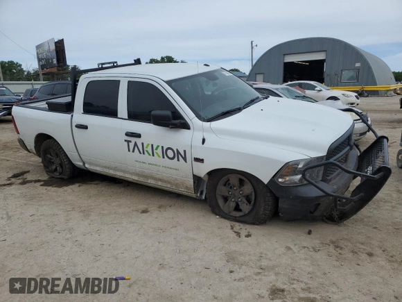 2023 Ram 1500 Express with VIN 3C6RR7KT9PG658247, listed as a Copart auction lot 57168235 with 30,253 mi miles and Salvage title. Bid and sale history available at DreamBid. Image 4.