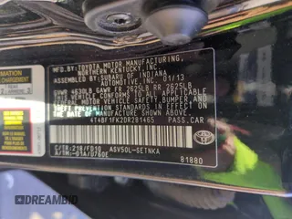 2013 Toyota Camry L with VIN 4T4BF1FK2DR281465, listed as a Copart auction lot 53329775 with 133,187 mi miles and Salvage Title. Bid and sale history available at carsss.com. Image 12.
