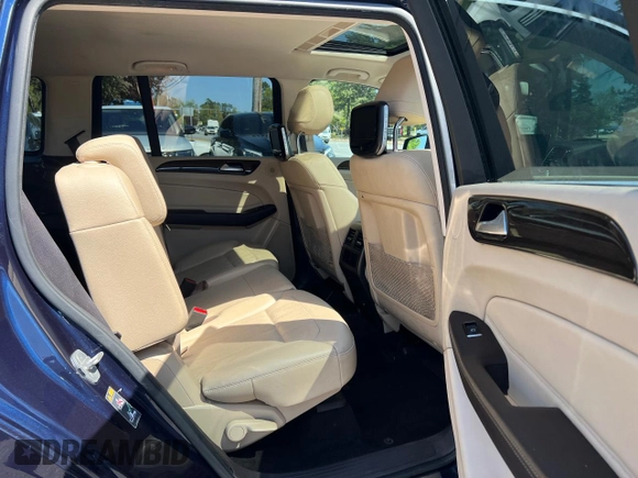 2017 Mercedes-Benz GLS 450 with VIN 4JGDF6EE2HA759791, listed as a Copart auction lot 56986545 with 126,018 mi miles and Clean Title. Bid and sale history available at DreamBid. Image 6.