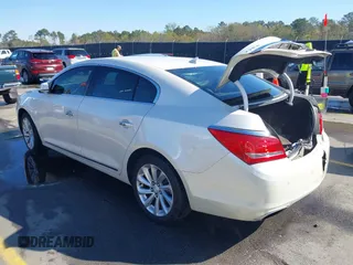 2014 Buick LaCrosse Leather with VIN 1G4GB5G30EF287958, listed as a IAAI auction lot 41883125 with 131,768 mi miles and . Bid and sale history available at DreamBid. Image 3.
