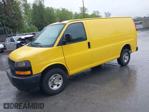 2021 Chevrolet Express Cargo with VIN 1GCWGAFP8M1175127, listed as a IAAI auction lot 42202604 with 48,768 mi miles and . Bid and sale history available at DreamBid. Image 20.