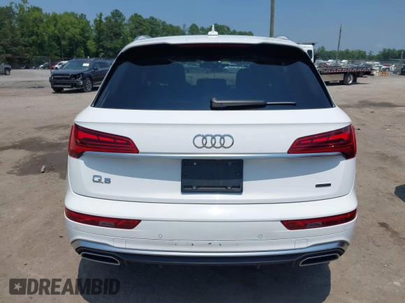 2023 Audi Q5 S line Premium Plus with VIN WA1EAAFY5P2102019, listed as a IAAI auction lot 42648755 with 49,823 mi miles and . Bid and sale history available at DreamBid. Image 16.