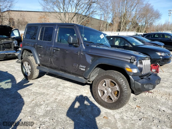 2019 Jeep Wrangler Unlimited Sport with VIN 1C4HJXDG4KW617918, listed as a Copart auction lot 81230004 with 55,621 mi miles and Non Repairable. Bid and sale history available at carsss.com. Image 4.