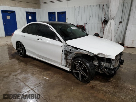 2018 Mercedes-Benz C 43 AMG with VIN 55SWF6EB4JU237002, listed as a Copart auction lot 46784155 with 88,525 mi miles and Salvage Title. Bid and sale history available at carsss.com. Image 4.