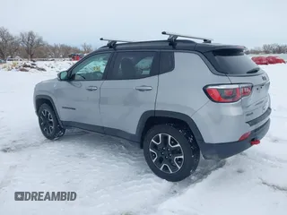 2020 Jeep Compass Trailhawk with VIN 3C4NJDDB1LT203329, listed as a IAAI auction lot 41301931 with 79,035 mi miles and . Bid and sale history available at carsss.com. Image 3.