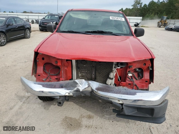 2005 Chevrolet Colorado LS ZQ8 with VIN 1GCCS196658187838, listed as a Copart auction lot 80258754 with 166,019 mi miles and Salvage Title. Bid and sale history available at carsss.com. Image 5.