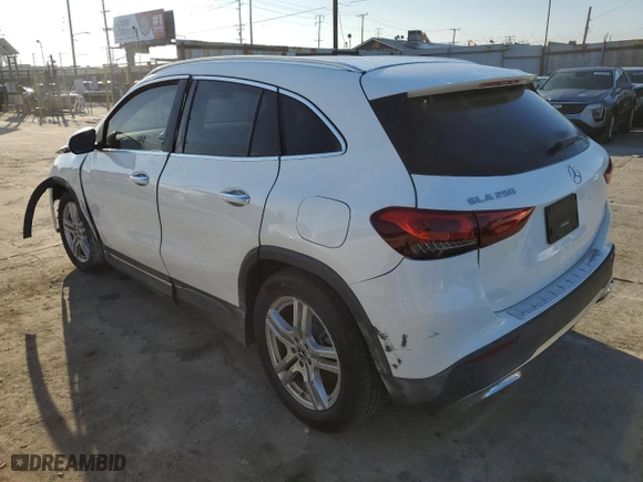 2021 Mercedes-Benz GLA with VIN W1N4N4GBXMJ128997, listed as a Copart auction lot 46542715 with 59,498 mi miles and Salvage Title. Bid and sale history available at carsss.com. Image 2.