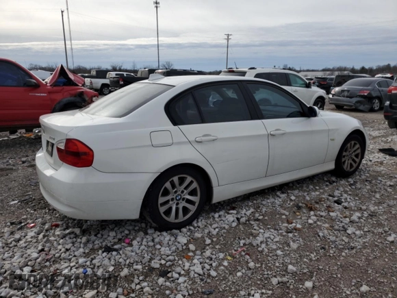 2007 BMW 3 Series 328i with VIN WBAVA33537PG49627, listed as a Copart auction lot 43029665 with 131,062 mi miles and Salvage Title. Bid and sale history available at carsss.com. Image 3.