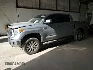 2014 Toyota Tundra Limited with VIN 5TFHW5F1XEX333254, listed as a Copart auction lot 46992975 with 123,654 mi miles and Salvage title. Bid and sale history available at DreamBid. Image 1.